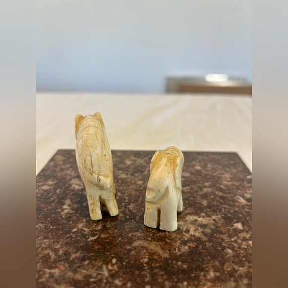 antique elephant figurine set - Picture 4 of 6